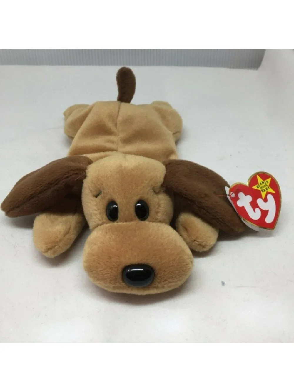 Ty Beanie Babies Bones Brown Dog Plush Toy 1990s Collectible Stuffed Animal